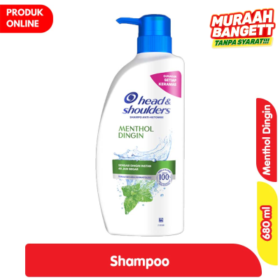 Promo Head & Shoulders Sampo Anti Ketombe Menthol Dingin Pump 680 ml Alfamart