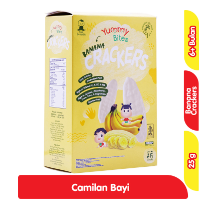 Promo Yummy Bites Rice Crackers Snack Bayi Pisang 25 g Alfamart