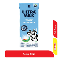 Promo Harga Ultra Milk Susu UHT Full Cream 200 ml - Alfamart