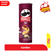 Promo Harga Pringles Potato Crisps Saucy BBQ 107 gr - Alfamart