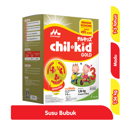 Promo Morinaga chil-kid 3 Gold Susu Bubuk Pertumbuhan Anak 1-3 Tahun Madu 4 x 390 g Alfamart