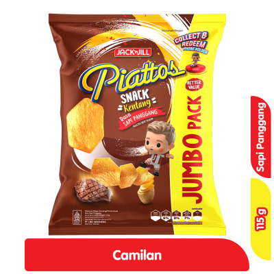 Promo Piattos Snack Kentang Sapi Panggang 115 g Alfamart