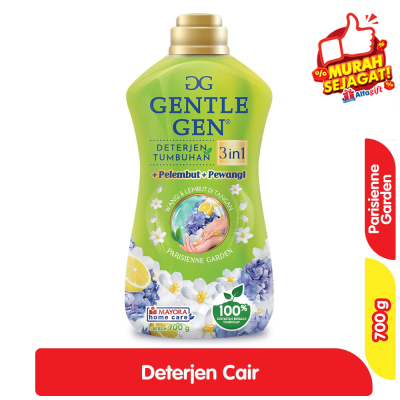 Promo Gentle Gen Deterjen Cair Tumbuhan Parisienne Garden 700 g Alfamart