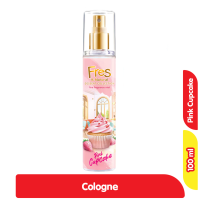 Promo Fres & Natural Dessert Collection Body Mist Wanita Pink Cupcake 100 ml Alfamart