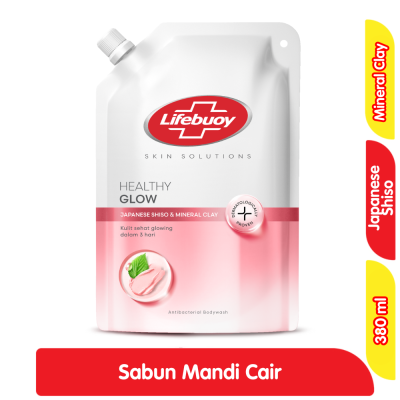 Promo Lifebuoy Skin Solutions Sabun Mandi Cair Japanese Shiso & Mineral Clay 380 g Alfamart