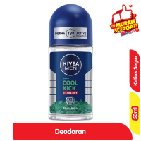 Promo Harga Nivea Men Deo Roll On Cool Kick Freezy Green 50 gr - Alfamart