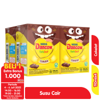 Promo Harga Dancow Fortigro UHT Cokelat per 4 pcs 110 ml - Alfamart