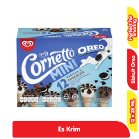 Promo Harga Walls Cornetto Mini Oreo per 12 pcs 28 ml - Alfamart