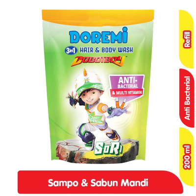 Promo Doremi Sabun Mandi & Sampo Anak Boboiboy Refill 200 ml Alfamart