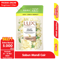 Promo Harga LUX Botanicals Body Wash Velvet Jasmine 900 ml - Alfamart