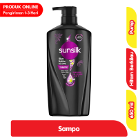 Promo Harga Sunsilk Shampoo Black Shine 650 ml - Alfamart