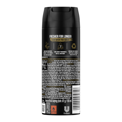 AXE Deodorant Bodyspray Gold Temptation 135 ml | Alfagift