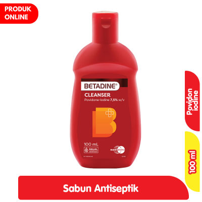 Promo Betadine Sabun Cair Antiseptik 100 ml Alfamart