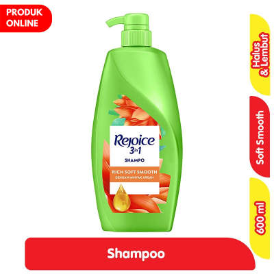 Promo Rejoice Sampo Rich Halus Lembut Pump 600 ml Alfamart
