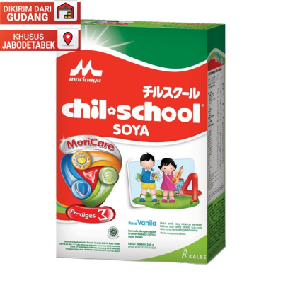 Promo Harga MORINAGA Chil School Soya Vanilla 300 gr - Alfamart