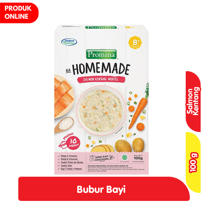 Promo Promina Homemade Bubur Bayi Salmon Kentang Wortel 100 g Alfamart