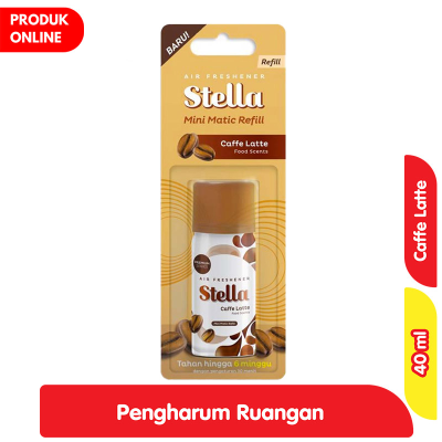 Promo Stella Mini Pengharum Ruangan Otomatis Caffe Latte Refill 40 ml Alfamart