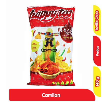 Promo Happy Tos Keripik Tortilla Pedas 140 g Alfamart
