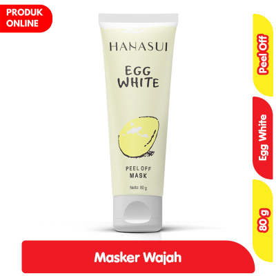 Promo Hanasui Masker Wajah Peel Off Egg White 80 g Alfamart