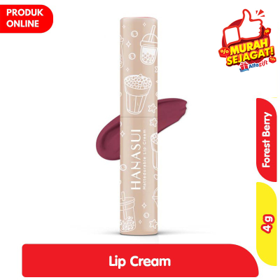 Promo Hanasui Lip Cream Forest Berry Boba Edition 4 g Alfamart
