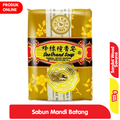 Promo Bee Brand Soap Sabun Mandi Batang Sandal Wood Savona 125 g Alfamart