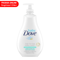 Promo Harga Dove Baby Hair to Toe Wash Sensitive Moisture 591 ml - Alfamart