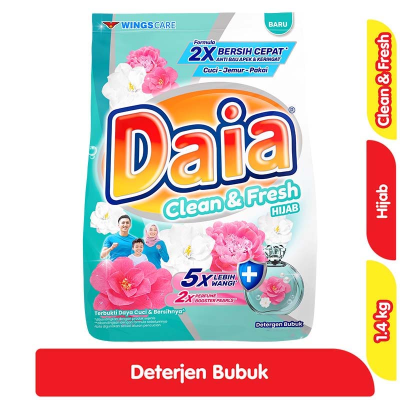 Promo Daia Detergen Bubuk Clean & Fresh Hijab 1.4 kg Alfamart