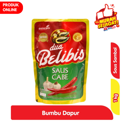 Promo Dua Belibis Saus Cabai Refill 1 kg Alfamart