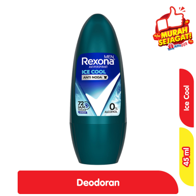 Promo Rexona Deodoran Roll On Pria Ice Cool 45 ml Alfamart