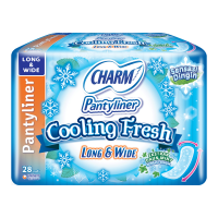 CHARM Pantyliner Cooling Fresh Long & Wide 28 pcs