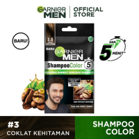 GARNIER MEN Shampoo Hair Color 3.0 Coklat Kehitaman 20 ml