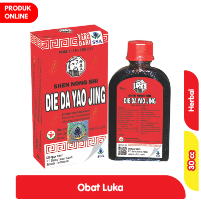 Promo Shen Nong Si Die Da Yao Jing Obat Luka Herbal 30 cc Alfamart
