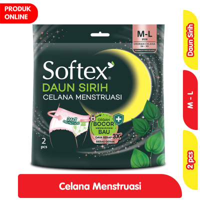Promo Softex Daun Sirih Pembalut Celana Menstruasi M - L 2 pcs Alfamart