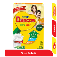 Promo Harga Dancow FortiGro Susu Bubuk Instant 400 gr - Alfamart