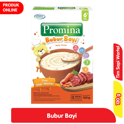 Promo Promina Bubur Bayi Rasa Tim Sapi Wortel 120 g Alfamart