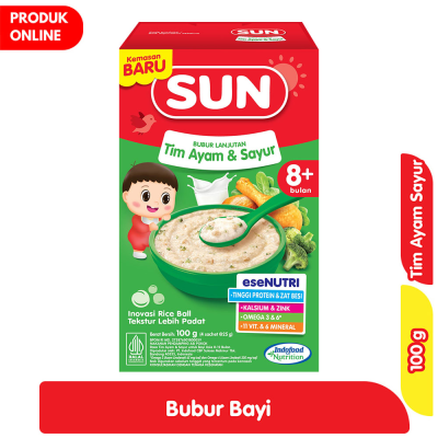 Promo SUN Bubur Bayi Rasa Tim Ayam Sayur 100 g Alfamart