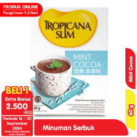 Promo Harga Tropicana Slim Mint Cocoa per 4 sachet 15 gr - Alfamart