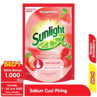 Promo Harga Sunlight Pencuci Piring Korean Strawberry 560 ml - Alfamart