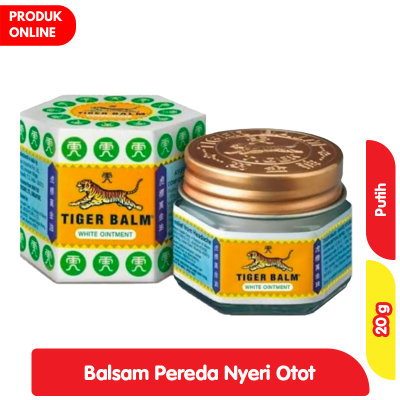 Promo Tiger Balm Balsam Pereda Nyeri Otot Putih 20 g Alfamart