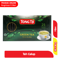 Promo Harga Tong Tji Teh Celup Green Tea Dengan Amplop per 25 pcs 2 gr - Alfamart