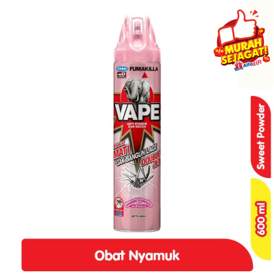 Promo Fumakilla Vape Obat Nyamuk Aerosol Sweet Powder Aroma 600 ml Alfamart