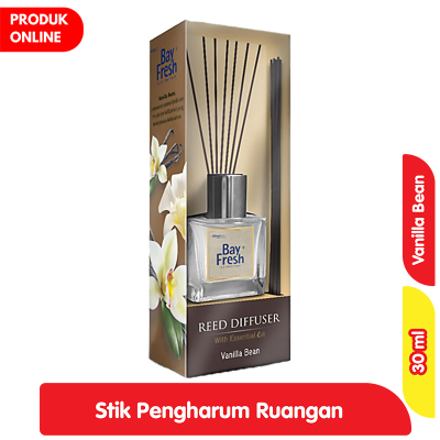 Promo BayFresh Reed Diffuser Pengharum Ruangan Vanilla Bean 30 ml Alfamart