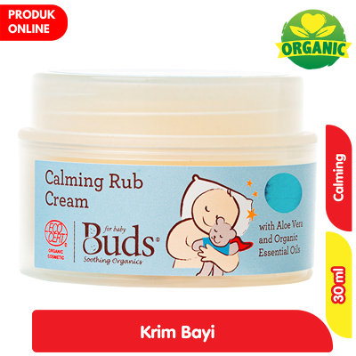 Promo Buds Organics Calming Rub Krim Bayi Anti Perut Kembung 30 ml Alfamart