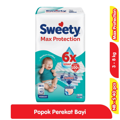 Promo Sweety Max Protection Popok Perekat Bayi NB-S 40 pcs Alfamart