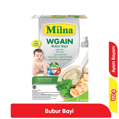 Milna Wgain Bubur Bayi Ayam Bayam 120 g