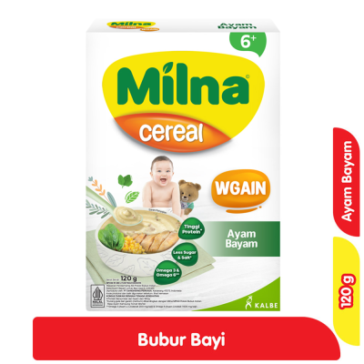 Milna Wgain Bubur Bayi Ayam Bayam 120 g