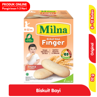 Promo Harga Milna Biskuit Bayi Finger Original 52 gr - Alfamart