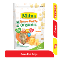 Promo Harga Milna Nature Puffs Organic Cheese 15 gr - Alfamart