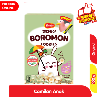 Promo Monde Boromon Snack Anak Cookies Mix Fruit 100 g Alfamart