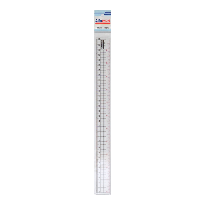 BAZIC Claro 12 (30cm) Transparent Plastic Ruler Bazic Products